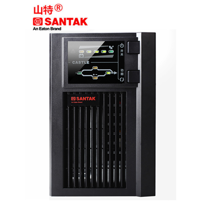 山特UPS不间断电源 C1KS 在线式1KVA/800W 外接电池组 延时2小时