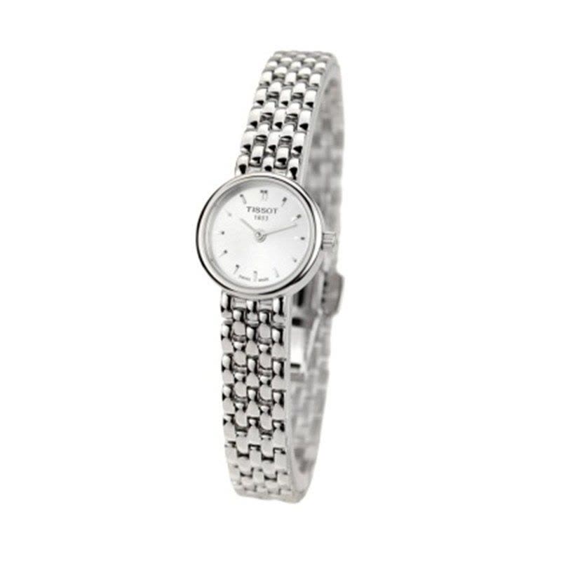 天梭(TISSOT)时尚系列金属钢带白盘小巧女士石英手表女表T058.009.11.031.00正品图片