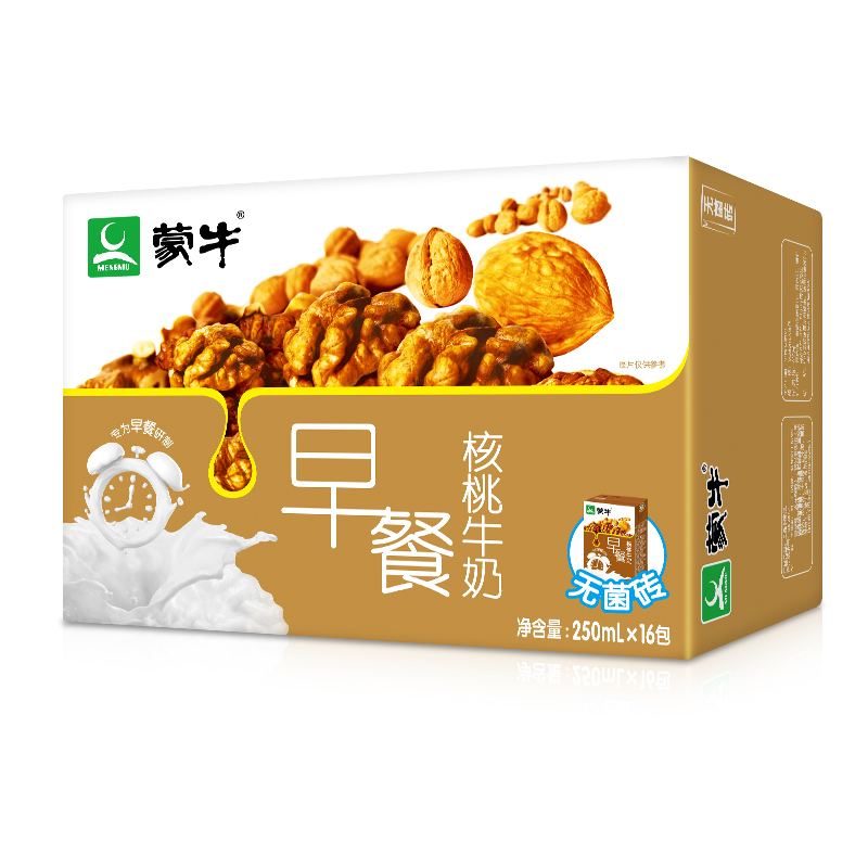 蒙牛 早餐奶 核桃味250ml×16盒