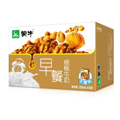 蒙牛 早餐奶 核桃味250ml×16盒