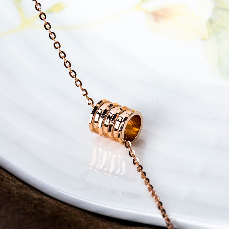 金一国囍18K金小蛮腰A款女士K金项链套链 (定价)CEC014