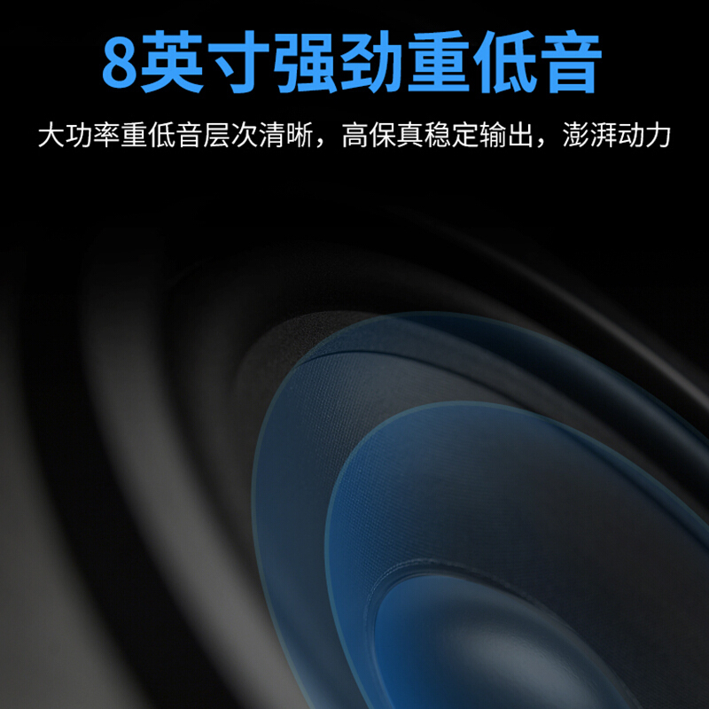 先科(SAST)家庭影院无线KTV音响套装 木箱音响套装会议音响 卡拉OK音响套装家用
