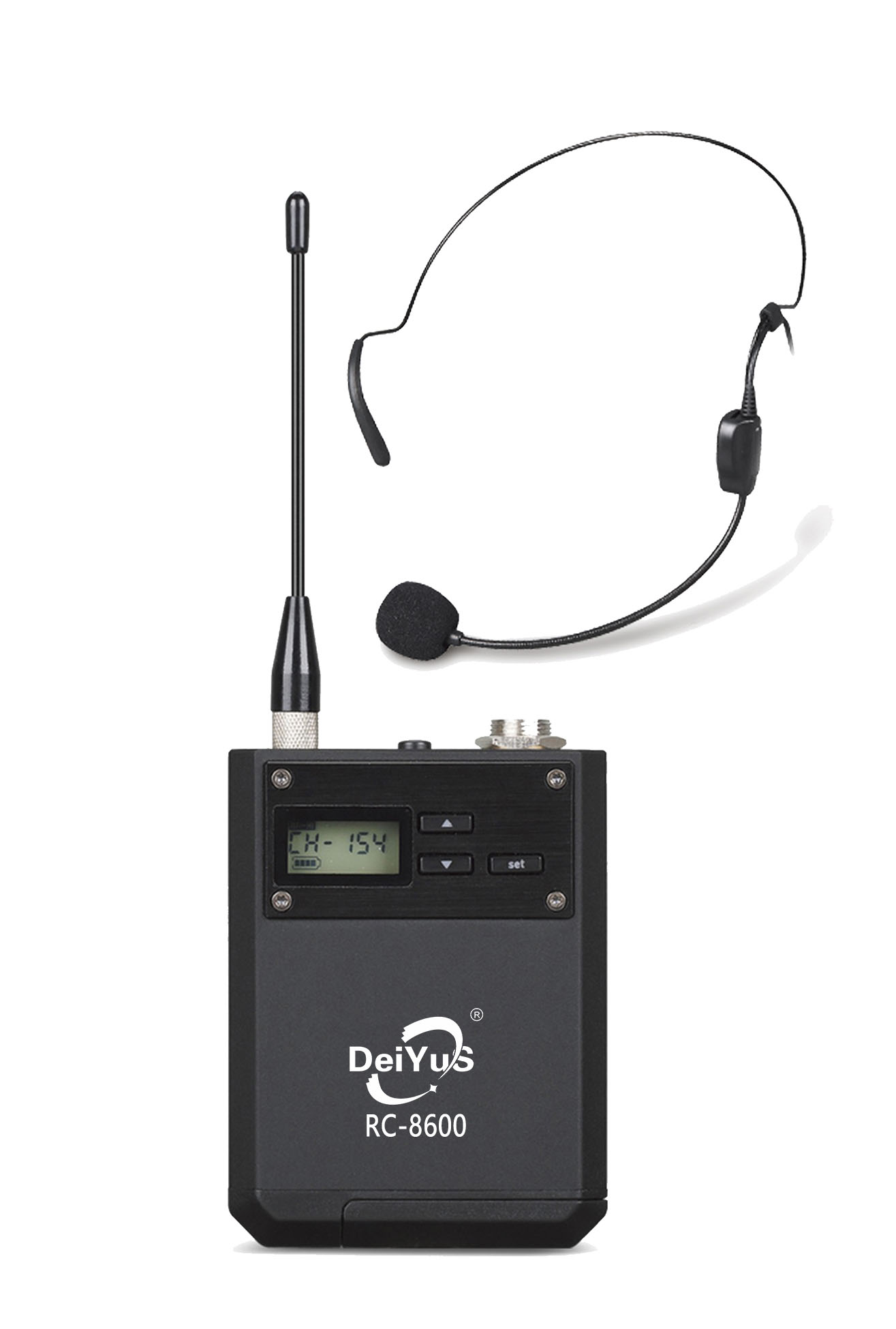 DeiYuS/会议话筒麦克风无线真分集一拖八领夹(一台主机8个领夹)/RC-8600/套高清大图