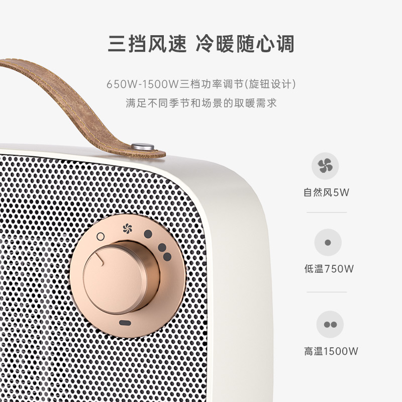艾青春(AIYOUth)桌面暖风机 AI-N09A高清大图