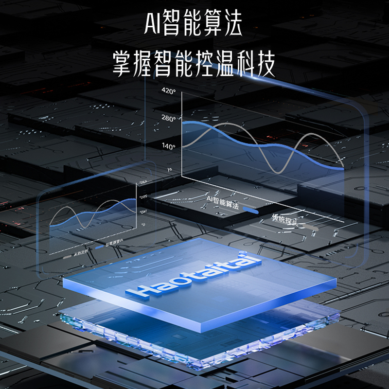 Haotaitai燃气灶JZY-H109液化气4.8kW防干烧定时安全灶双灶防干烧+左灶定时智能烹饪烟灶联动