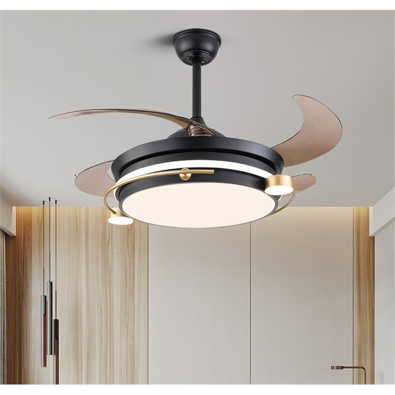 法耐天猫精灵智能风扇灯吊扇灯餐厅客厅卧室led带电风扇吊灯一体隐形