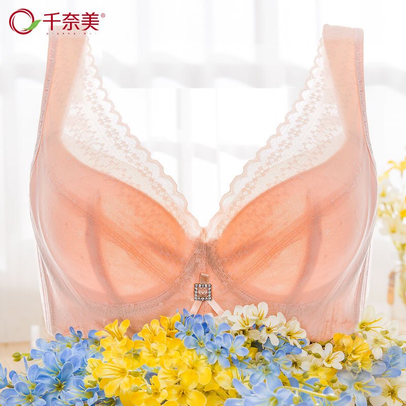 蕾丝背薄款红本命结婚士内衣文胸罩副