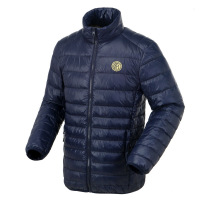 国际米兰俱乐部Inter Milan 轻薄羽绒服男官方秋冬新款轻便短款便携收纳运动简约无帽立领防寒羽绒服外套