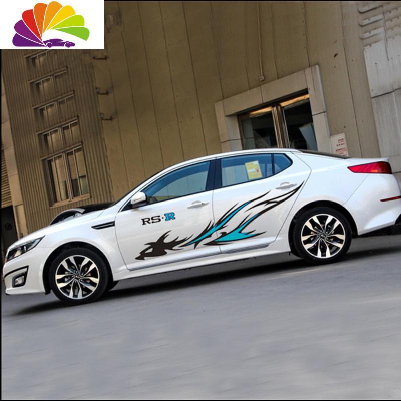 舒适主义通用汽车贴纸改装整车腰线贴花汽车拉花全车贴个性创意车身刮