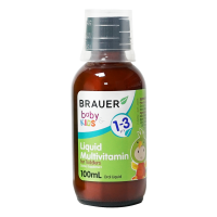 【18种营养 宝宝爱喝】【环球hi淘】【假一赔百】Brauer幼儿复合维生素滴剂100ml/瓶装 1-3岁
