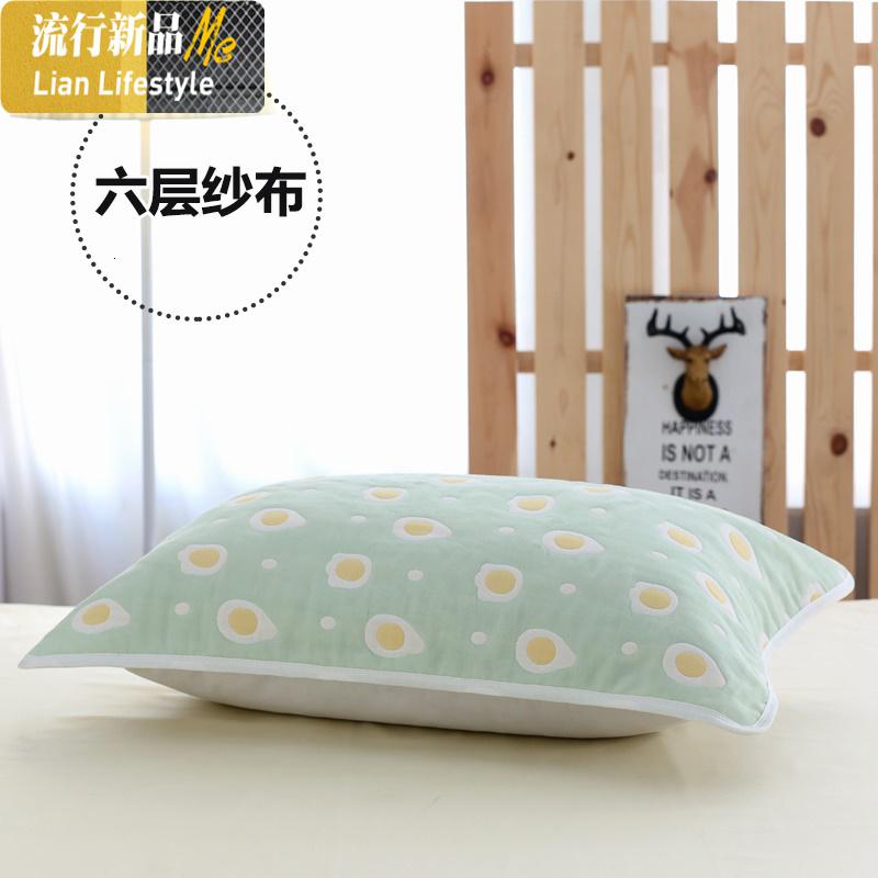新款 六层纱布枕巾50*80cm 单条的价格 吸汗 无荧光 成人枕巾 三维工匠高清大图