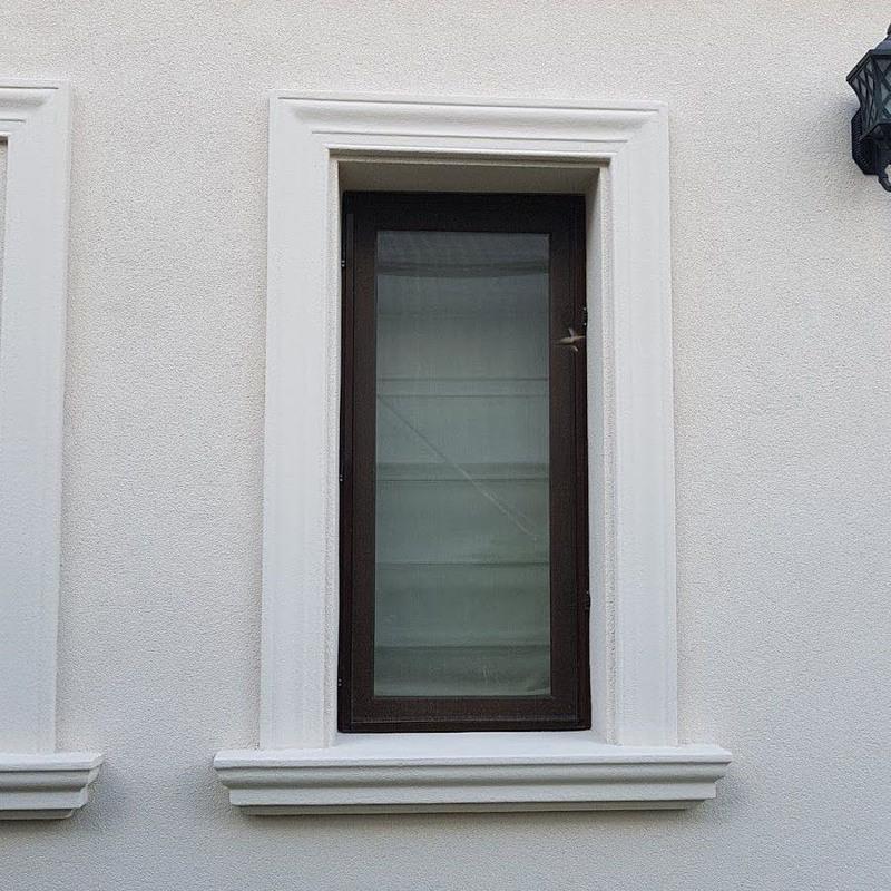 室外装饰造型外墙eps装饰泡沫构件窗户线条别墅自建房eps泡窗套线价格