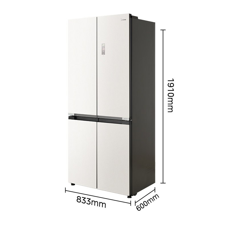 美的十字对开门冰箱Midea双变频风冷无霜大容量节能省电521L时尚简约智能家居电器高清大图