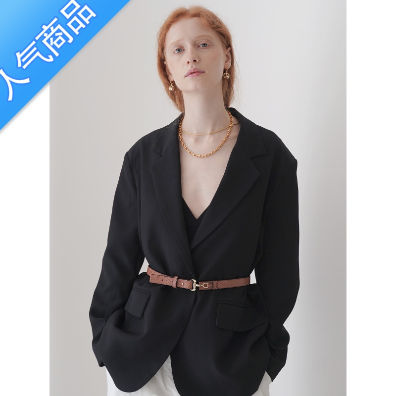 SUNTEK 蛇纹腰带腰封个性百搭女士皮带轻奢风