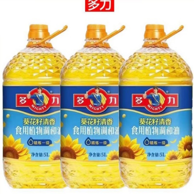 多力MIGHTY非转基因压榨葵花籽油5L健康烹饪食用油高营养易吸收厨房高清大图