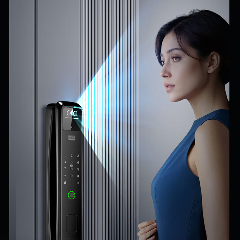 智贝勒HD-11全自动人脸手掌双识别主动对讲蓝牙锁控高清大图