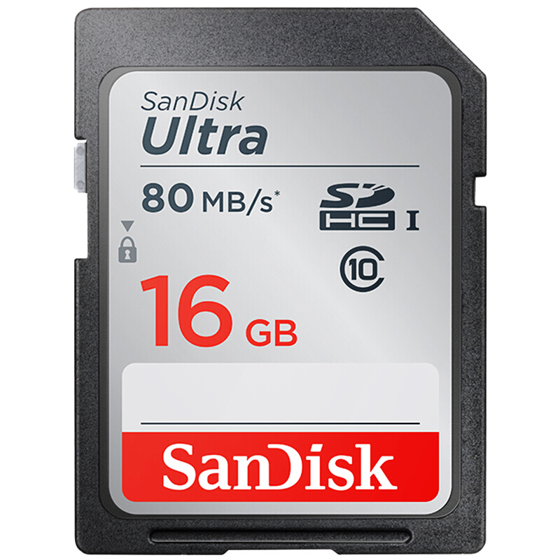 闪迪(SanDisk)至尊高速SDHC UHS-I存储卡 16GB Class10 读速80MB/s