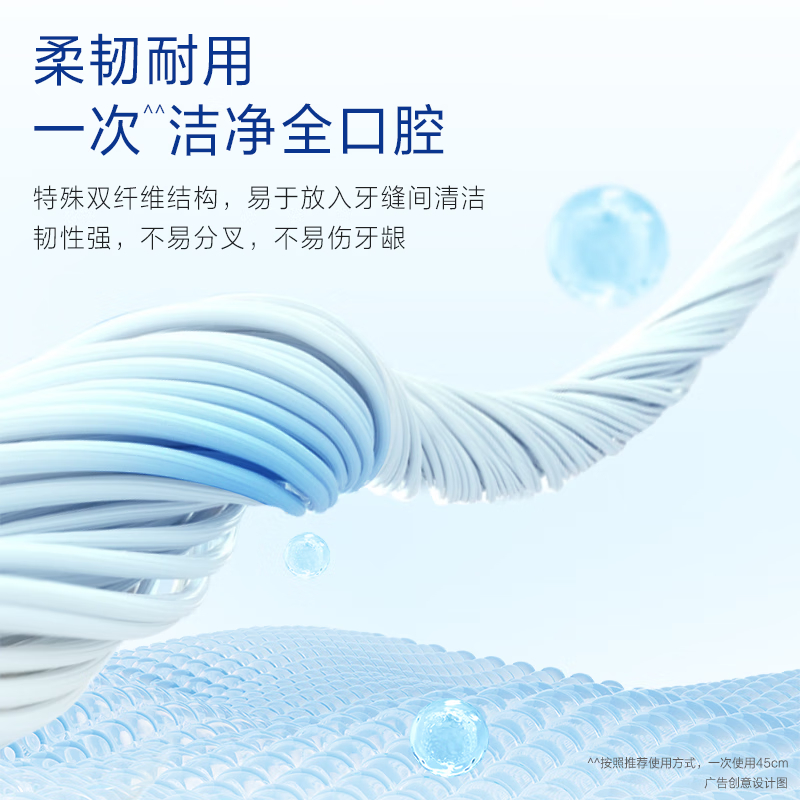 佳洁士欧乐B专业洁齿微蜡牙线 超细便携 50m*4盒装超细扁牙线细滑线 清洁齿缝高清大图