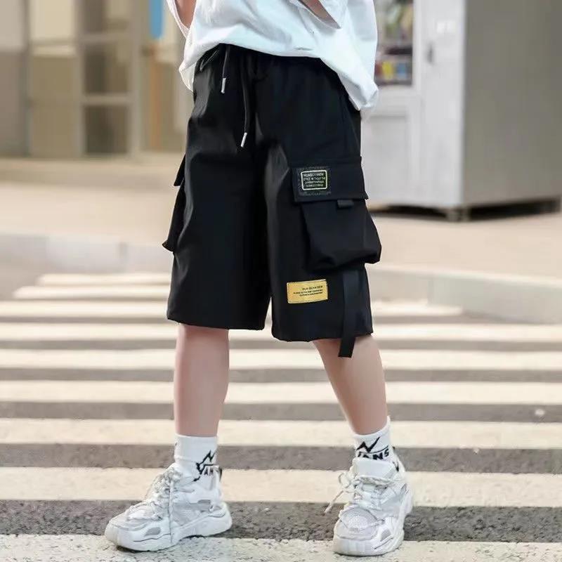 男童工装短裤夏季儿童速干五分裤中大童薄款夏装休闲百搭运动裤子 莎丞