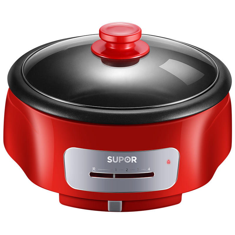 苏泊尔supor电火锅锅具家用多功能电煮锅4l容量电热锅多用途不粘锅