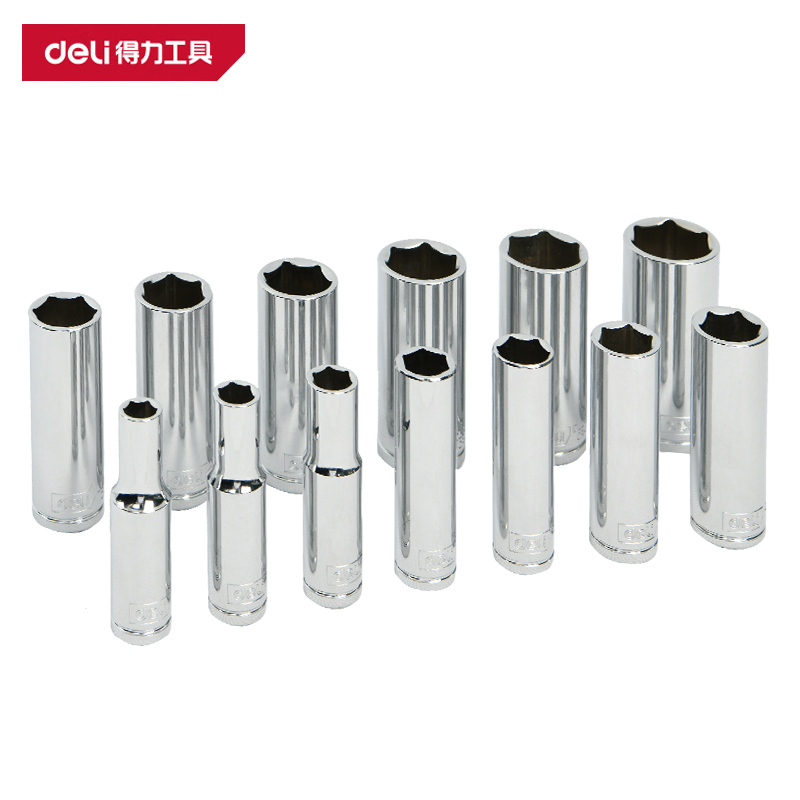 得力(deli)DL2491 10mm系列六角长套筒 21mm 银色 1支