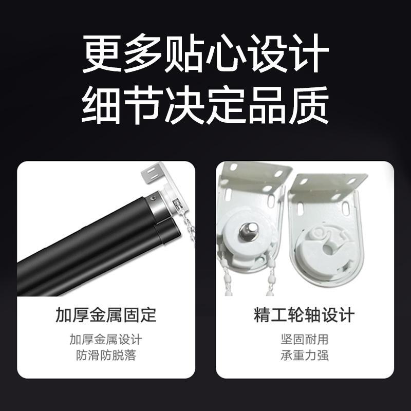 金属幕布手拉84寸100寸120寸爱普生极米壁挂家用办公手动升降投影仪屏幕高清60寸16:9