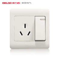 [官方旗舰店]德力西DELIXI86型金属 开关插座墙壁开关插座面板 一开三孔开关插座 一开16A空调电热水器电源插座