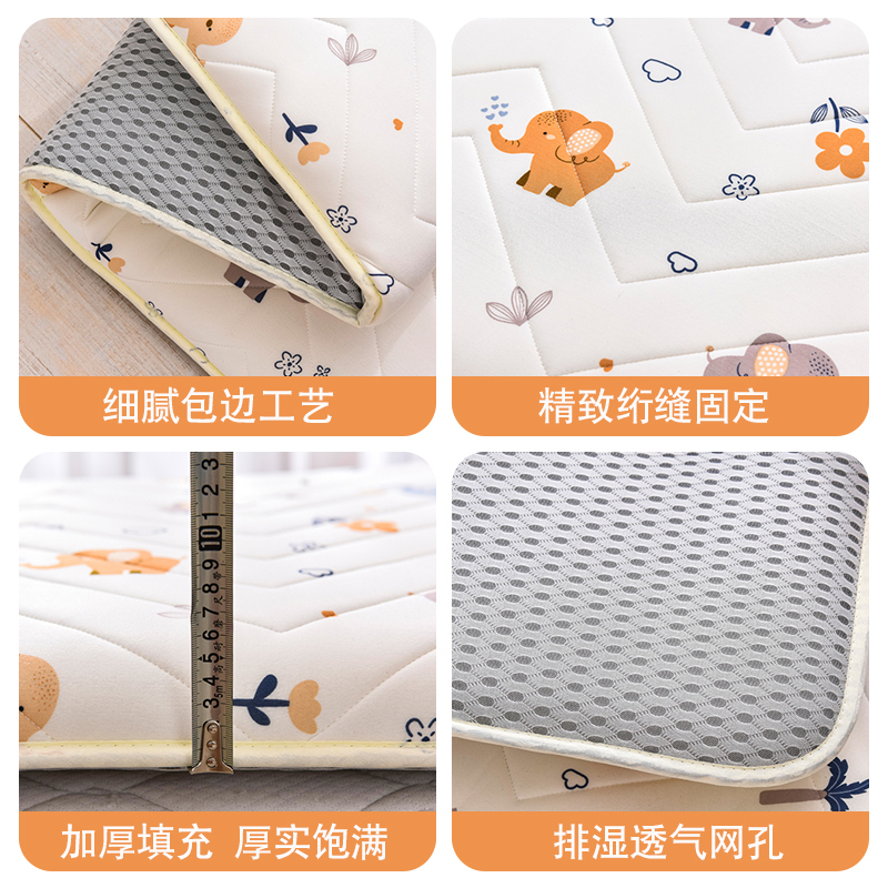 A类幼儿园床垫儿童乳胶床垫针织棉婴儿拼接床专用宝宝褥子垫子