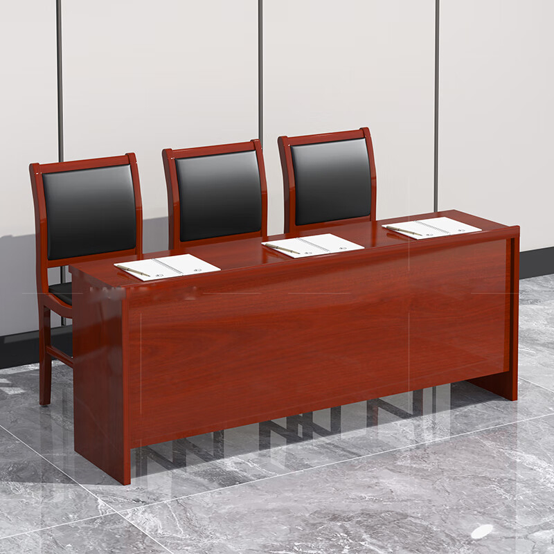 金扎特 会议室会议桌长条桌员工培训桌办公会议桌长桌1800*600*750mm高清大图