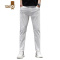 YANXU白色休闲裤男士夏季薄款直筒宽松韩版潮流百搭简约九分牛仔长裤子