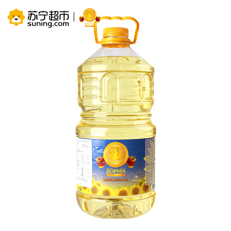 索菲亚金牌(Sophia golden medal )精装葵花籽油5L