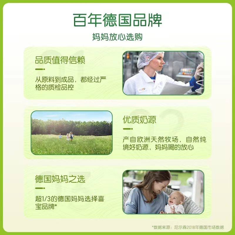 喜宝(HiPP)喜宝倍喜较大婴儿配方奶粉2段(6-12月龄)400g小罐装 进口奶粉