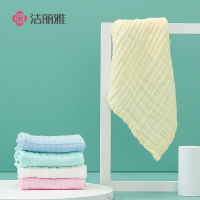 洁丽雅(grace) 9505 棉纱布舒适小方巾 5条装