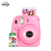 富士(FUJIFILM)INSTAX 立拍立得 一次成像 胶片相机 mini9火烈鸟粉相机 套餐二(含20张相纸)
