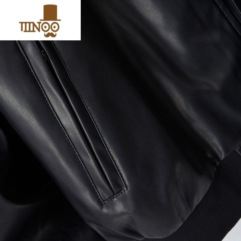 YANXU新款复古pu皮外套男潮流宽松皮衣机车服街头潮牌痞帅情侣夹克图片