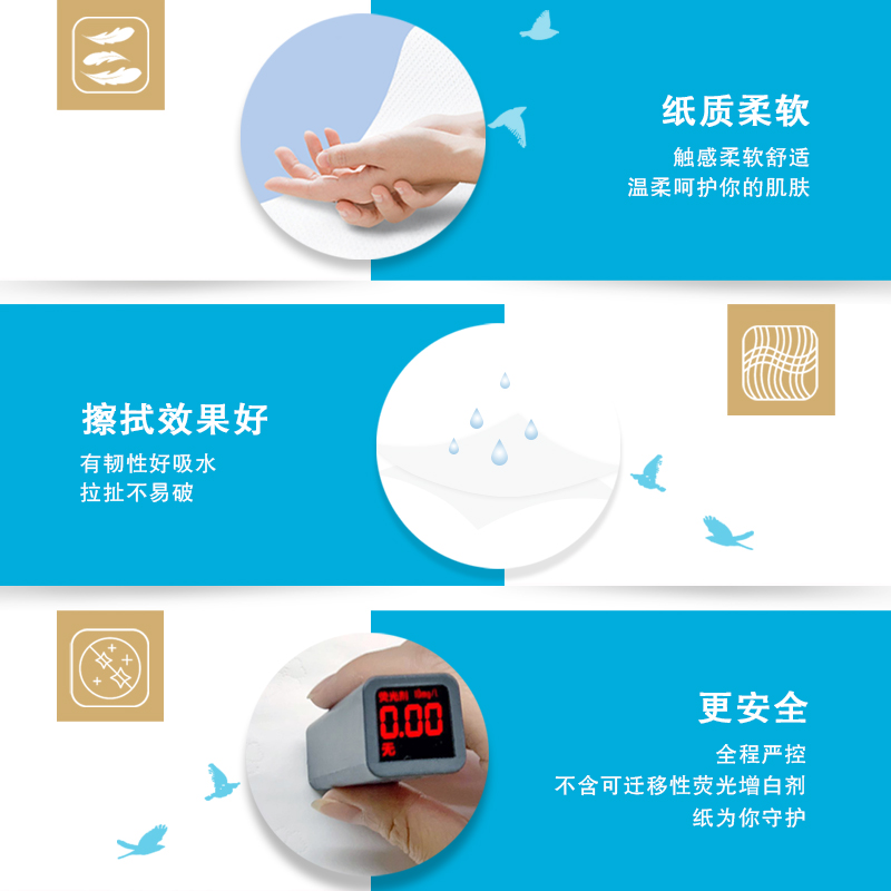 清风 B913AC擦手纸1层三折200张公共洗手间抽取式干手纸 20包一箱高清大图