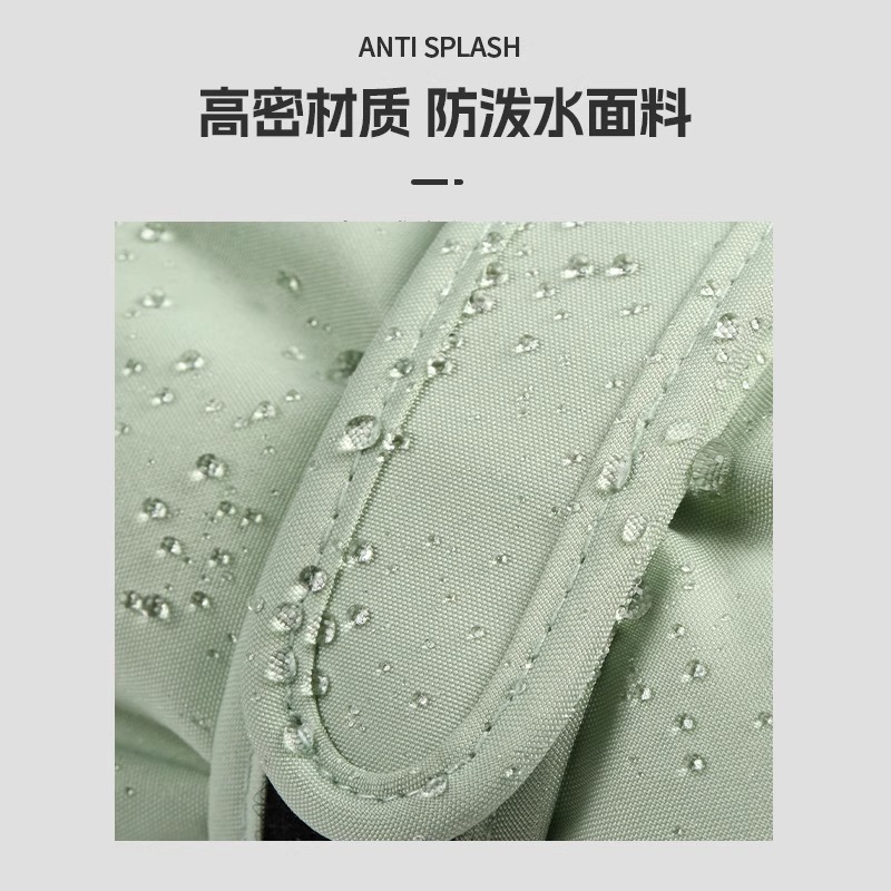 儿童保暖滑雪手套加厚防寒防泼水 儿童-淡黄色高清大图