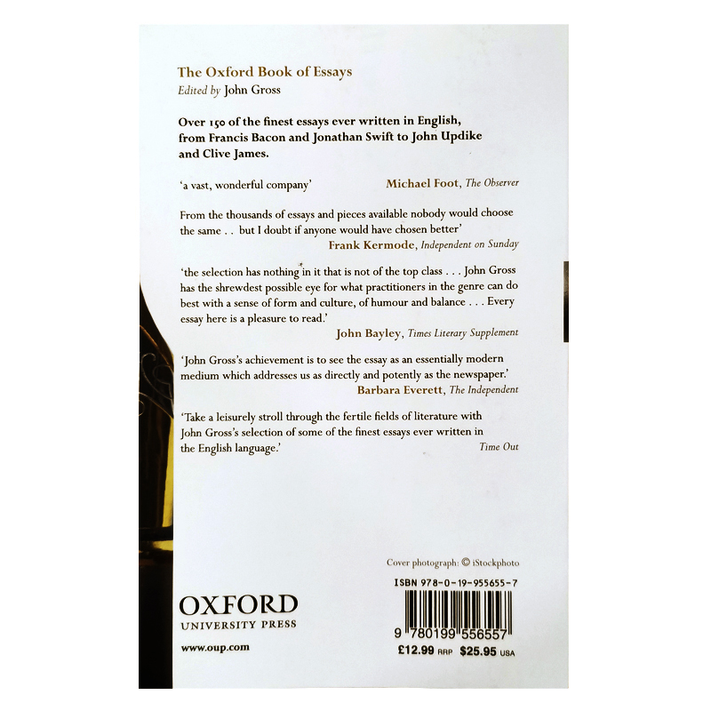 [正版]牛津随笔集 英文原版 The Oxford Book of Essays 约翰格罗斯 经典文学名著 课外阅读高清大图