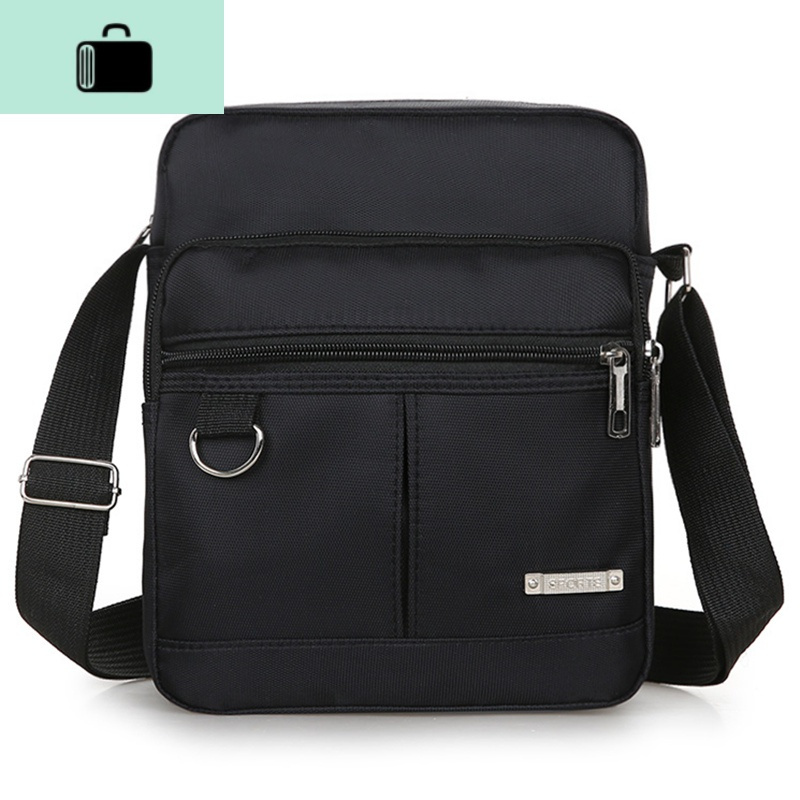 中老年包男士休闲父亲爸爸小包单肩斜挎包尼龙牛津布手提老人背包new