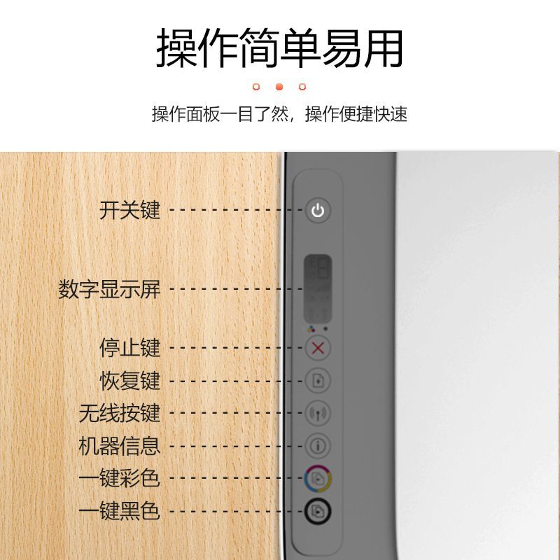 惠普(HP)2821无线彩色喷墨打印机一体机 彩色家用照片打印机 家庭学生作业多功能 A4连供小型家用办公 学生打印作业打印机一体机(打印复印扫描) 套餐四高清大图
