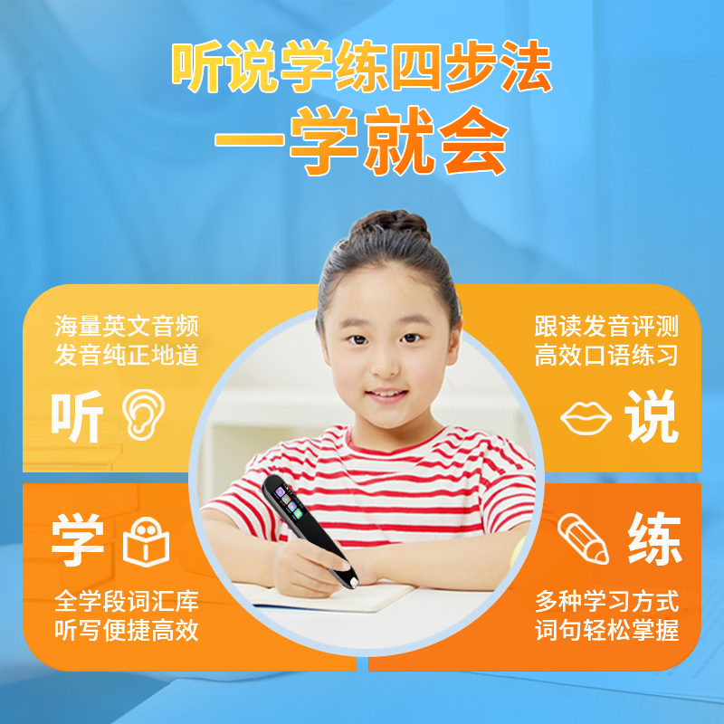 联想来酷翻译笔英语学习电子词典笔点读笔扫描扫读笔小初高中学生全科教材同步作业搜题名师讲堂离线翻译高清大图
