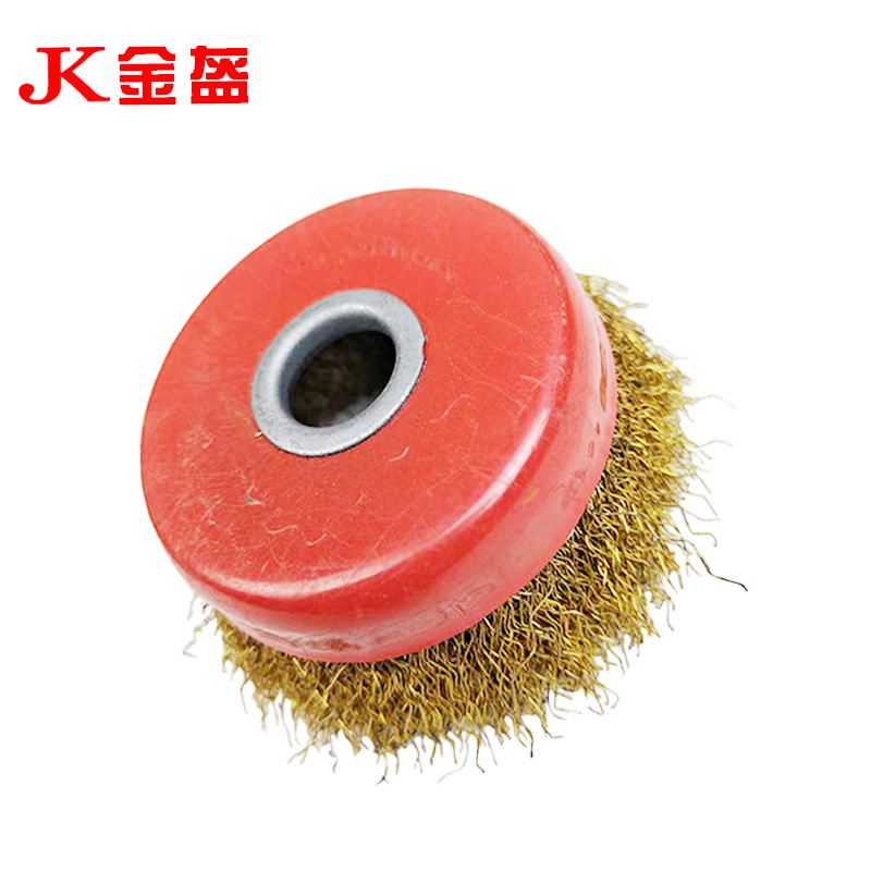 金盔钢丝轮碗型钢丝刷100×16mm/个高清大图
