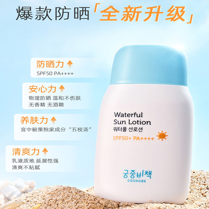 宫中秘策(Goongsecret) 清爽防晒乳液80ml SPF 45 PA+++18月龄以上高清大图
