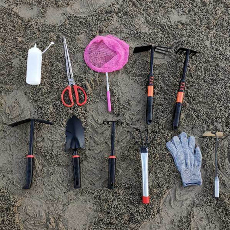 赶海工具套装装备儿童手套海边夹子闪电客螃蟹夹挖耙子抓蟹铲抽虾器报