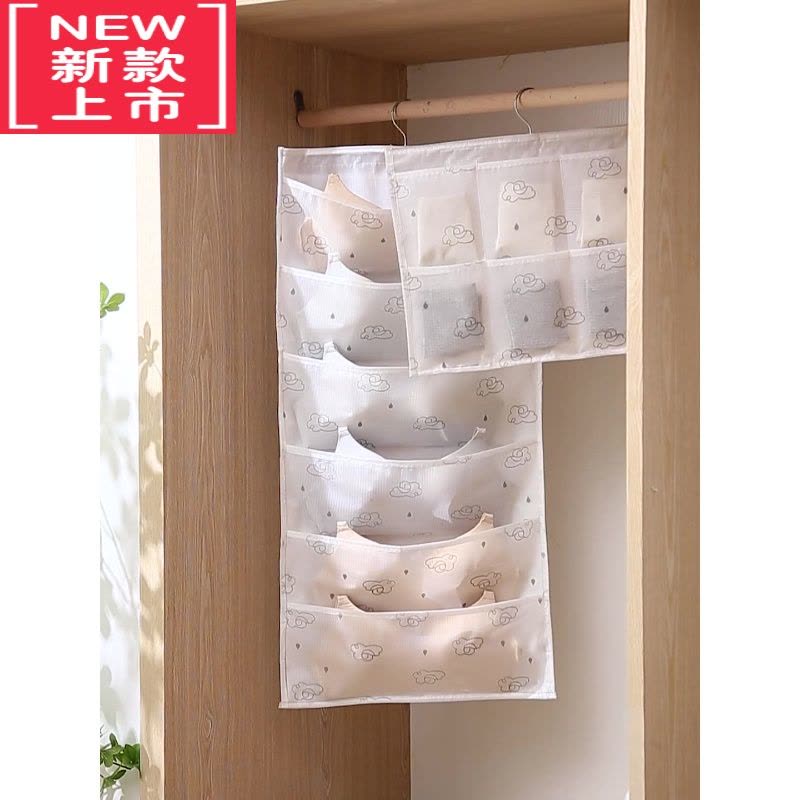可莉允C内衣收纳挂袋布袋内裤袜子壁挂家用悬挂式衣柜宿舍布艺收纳器图片