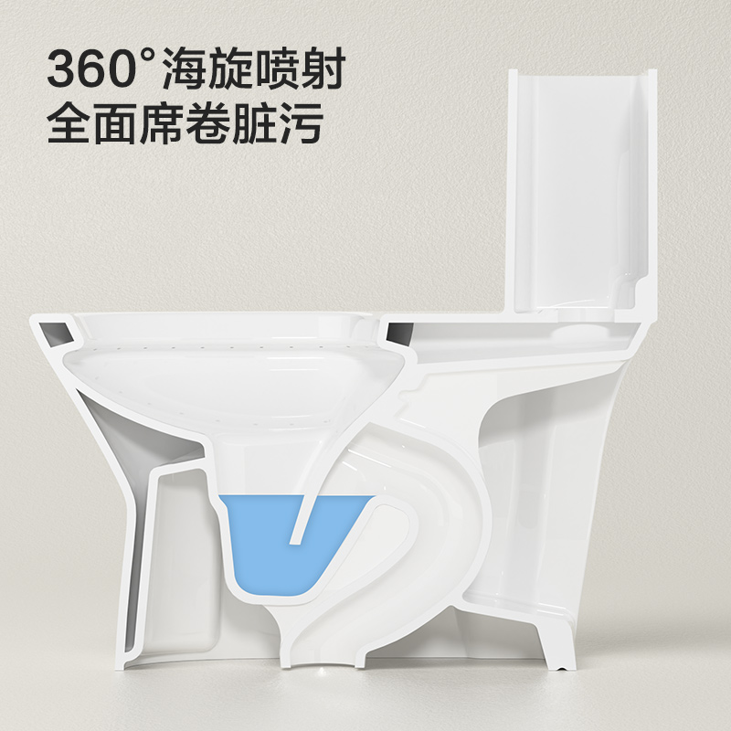 九牧(JOMOO)直冲式马桶直排马桶大冲力一级水效家用座便器直冲直排大冲力11357高清大图
