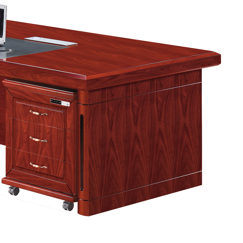 中豫鑫泽 ZYXZ4052203 油漆家具老板桌大班台办公桌主管经理桌含副柜 3.2米高清大图