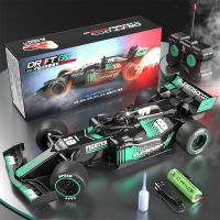 星涯优品F1遥控赛车1200-3 双锂电升级 【升级喷雾充电版】黑色遥控F1赛车+送遥控器电池