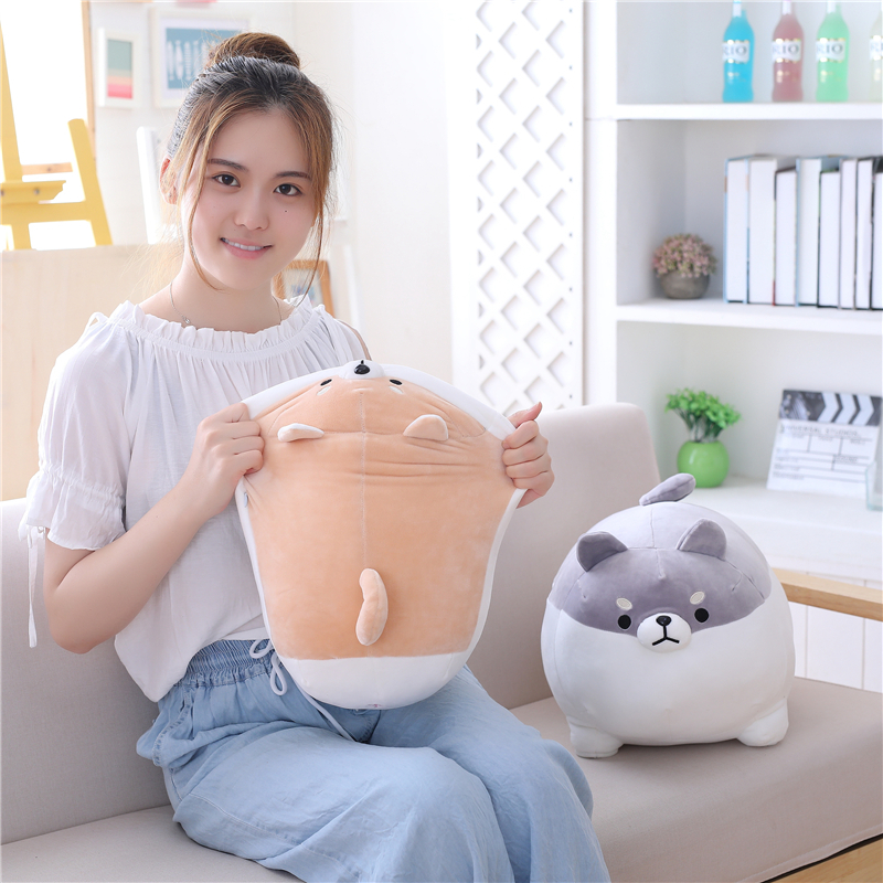 柯基公仔可爱柴犬抱枕趴趴狗毛绒玩具狗狗玩偶睡觉枕头女生日礼物