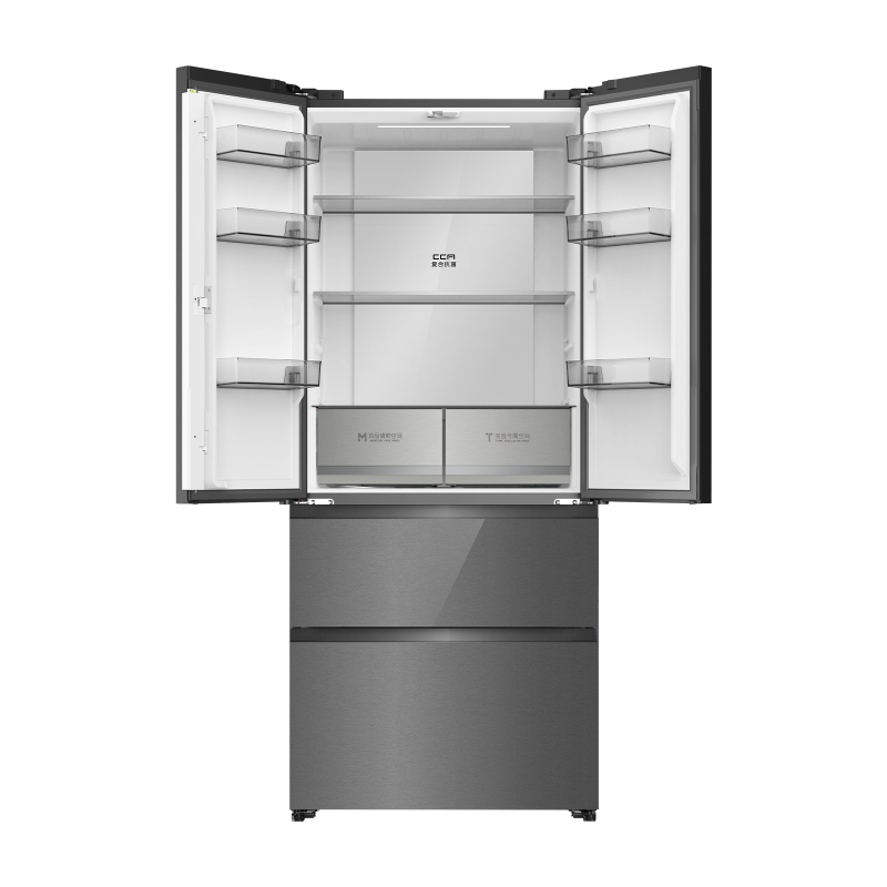 容声(Ronshen)456升双循环60CM平嵌法式四门冰箱变频风冷国家补贴BCD-456E30FZGAX竹锦瑜高清大图